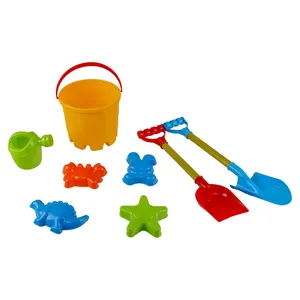 ست اسباب بازی ساحلی مدل سطل و بیل مجموعه هفت عددی