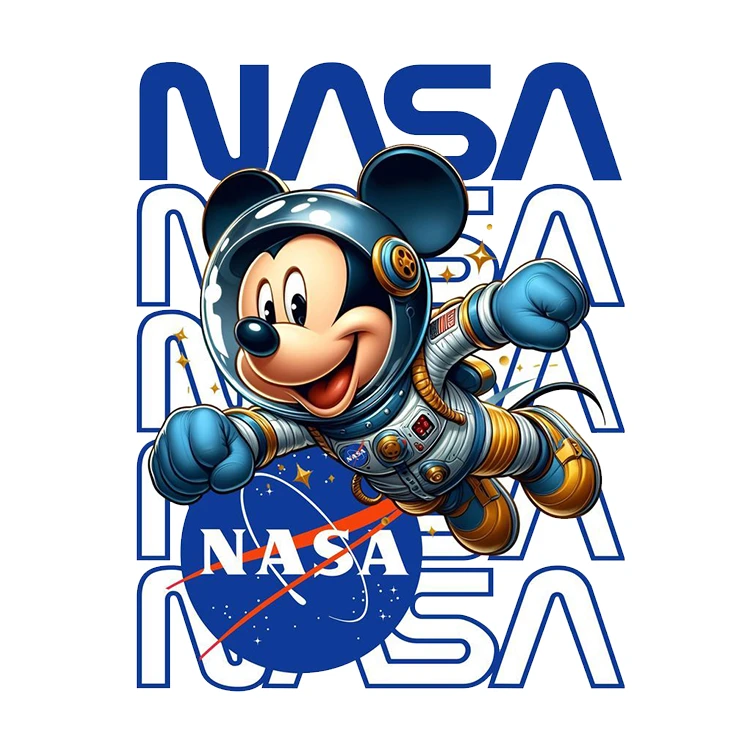 استیکر پارچه و لباس پاد آفرین مدل میکی موس ناسا کد 1107