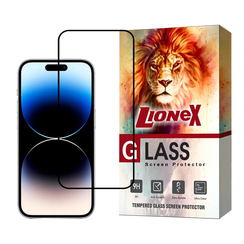 محافظ صفحه نمایش لایونکس مدل DSUPERL مناسب برای گوشی موبایل اپل iPhone 14 Pro / 15