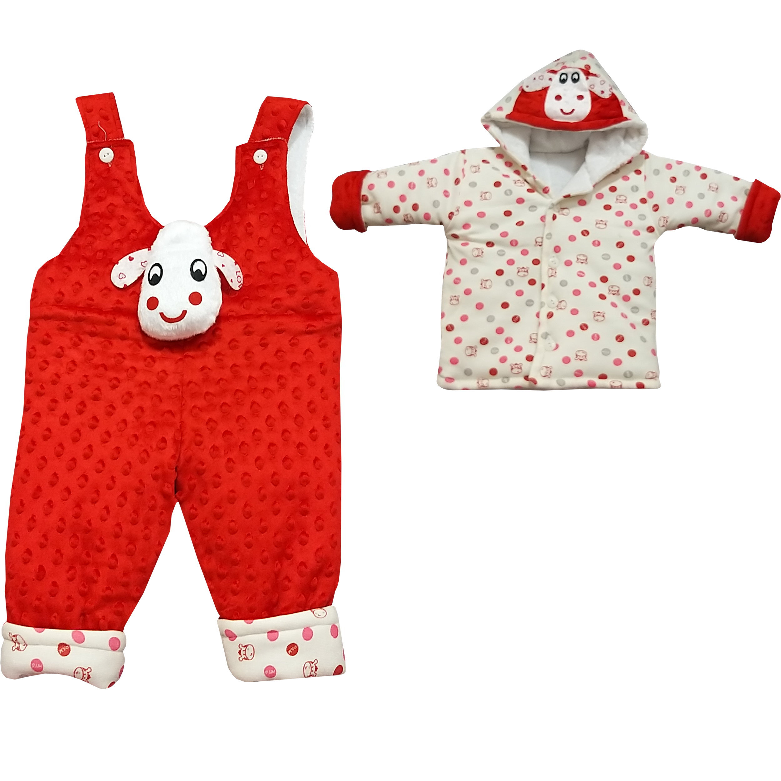 ست سرهمی و کلاه نوزادی مدل s4