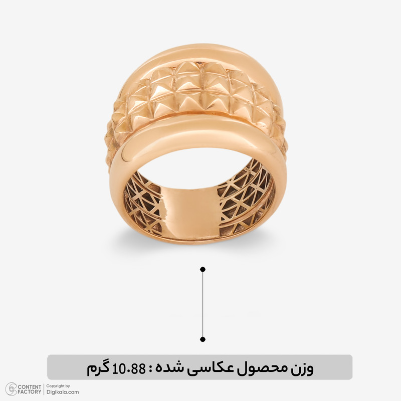 انگشتر طلا 18 عیار زنانه وی گالری مدل MK447 - 4
