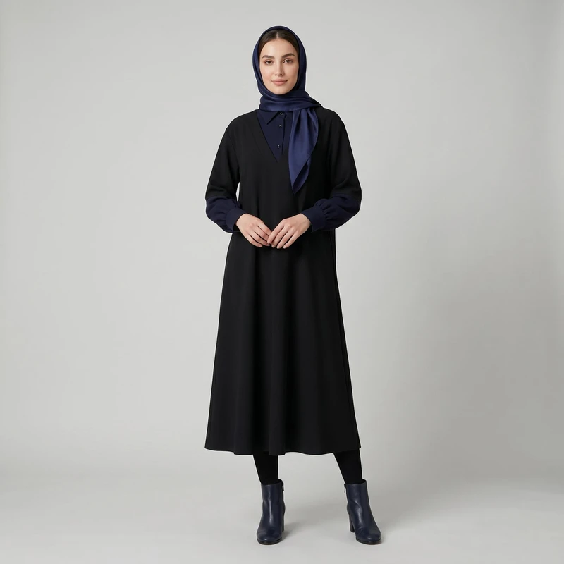 مانتو عبایی زنانه مدل Verdelle کد M5498