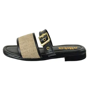 صندل زنانه نیکتا مدل دوبنده کنفی 4151