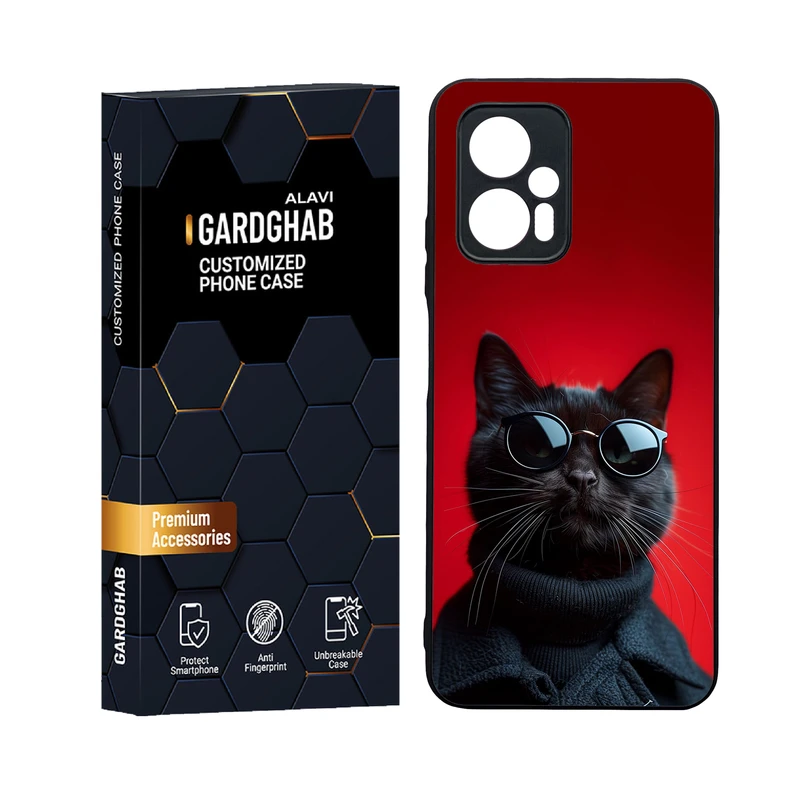 کاور گارد قاب علوی مدل دورژله پشت گلس انیمه مناسب برای گوشی موبایل شیائومی Poco X4 GT