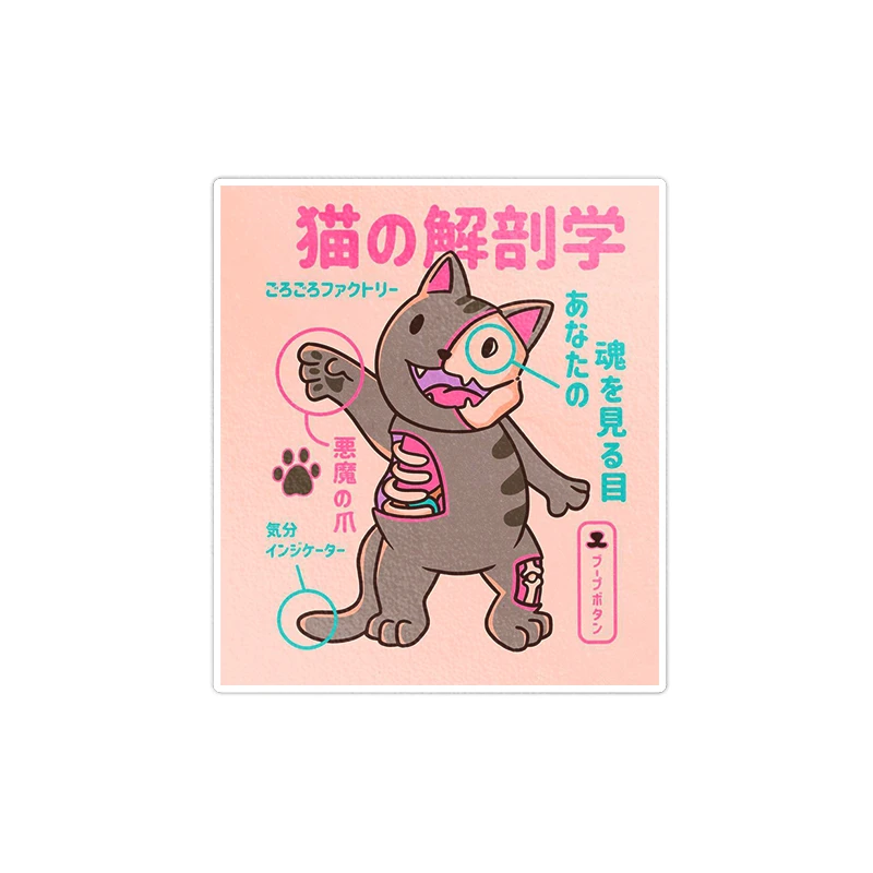   استیکر لپ تاپ ویندی دیزاین طرح گربه مدل ndi900