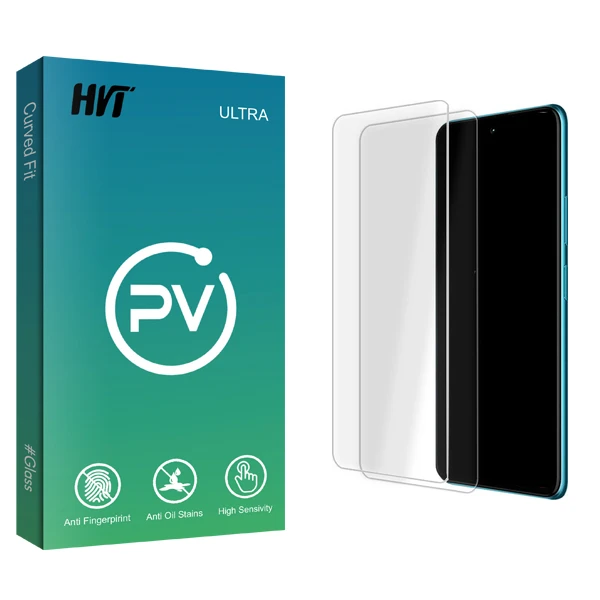 محافظ صفحه نمایش شیشه ای اچ وی تی مدل PV Glass MIX مناسب برای گوشی موبایل ریلمی 8 / 8 5G/ 8 Pro / 7 Pro بسته دو عددی