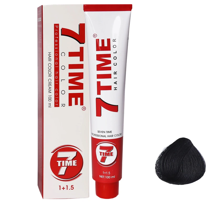 رنگ مو سون تایم شماره C.1 سری خاکستری طبیعی حجم 100 میلی لیتر رنگ مشکی پر کلاغی
