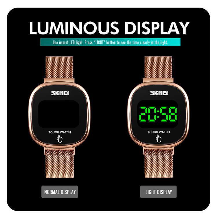 ساعت مچی دیجیتال زنانه اسکمی مدل 1589RG