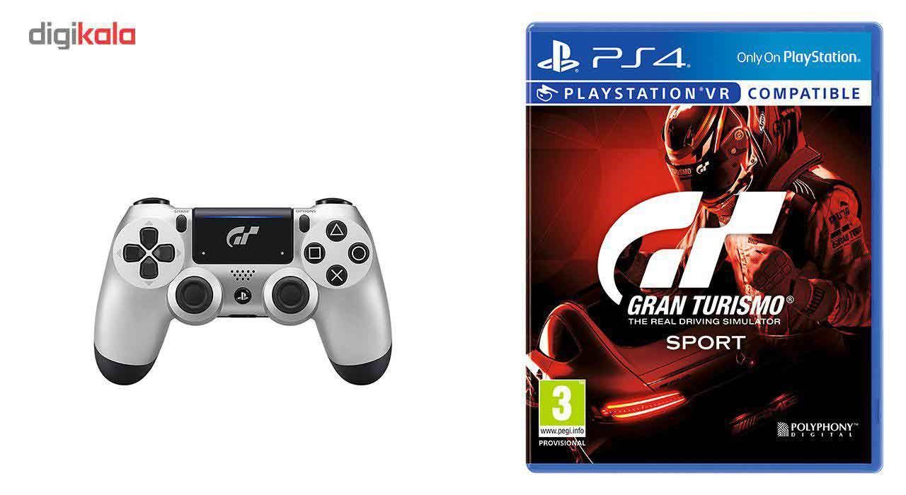 مجموعه بازی Gran Turismo Sport به همراه دسته بازی پلی استیشن 4 با طرح Gran Turismo Sport