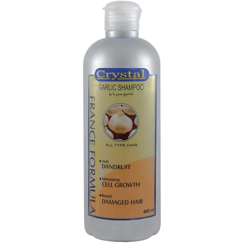 شامپو سیر با بو کریستال مدل Garlic حجم 400 میلی لیتر