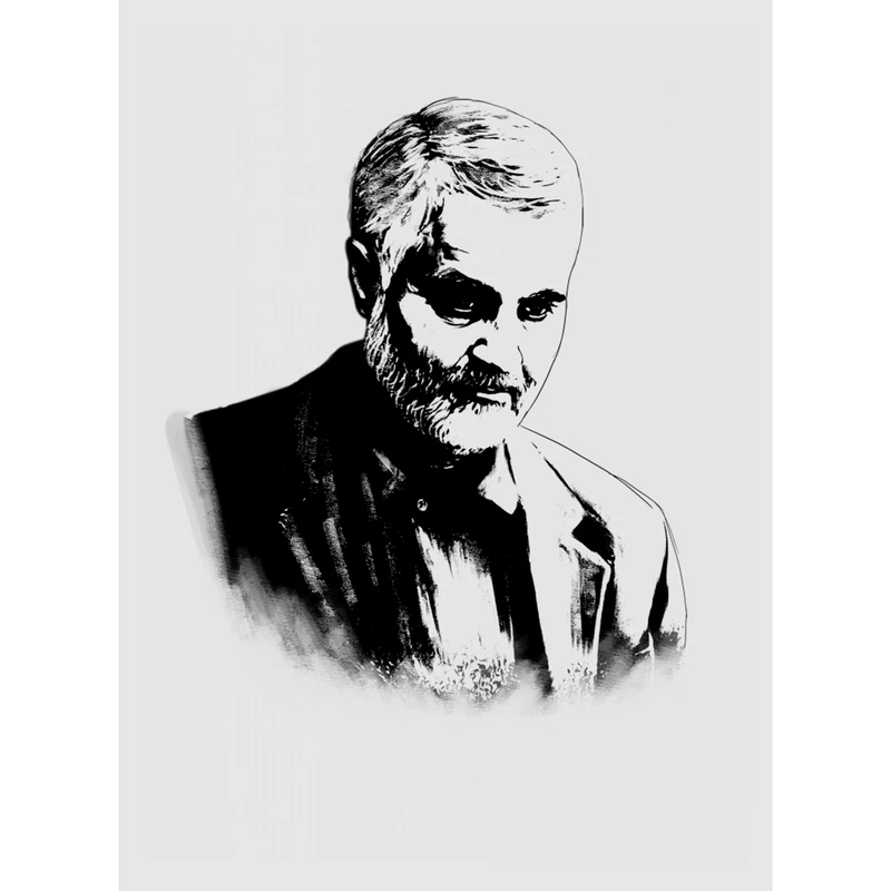 مگنت طرح شهید سپهبد حاج قاسم سلیمانی مدل T1059 