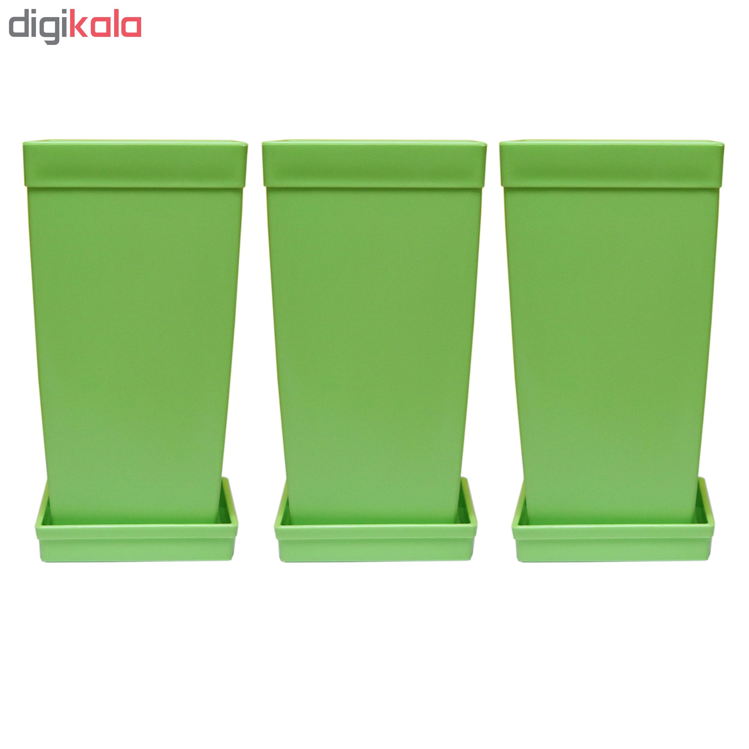 گلدان شهرآذین مدل 4018 مجموعه سه عددی