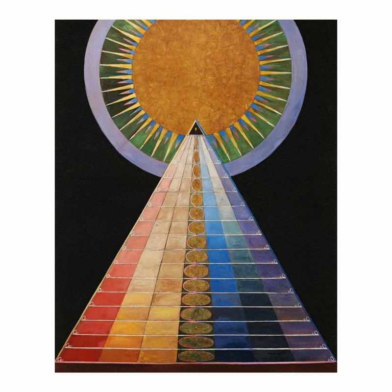 پوستر مدل چاپ هرم با اشکال هندسی 