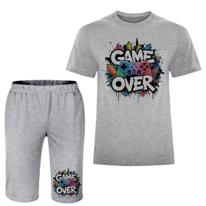 ست تی شرت آستین کوتاه و شلوارک مردانه مدل A88 GAME