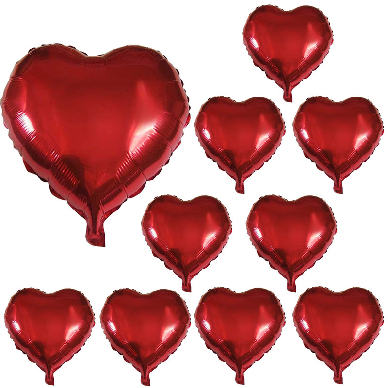 بادکنک فویلی مدل Love مجموعه 10 عددی