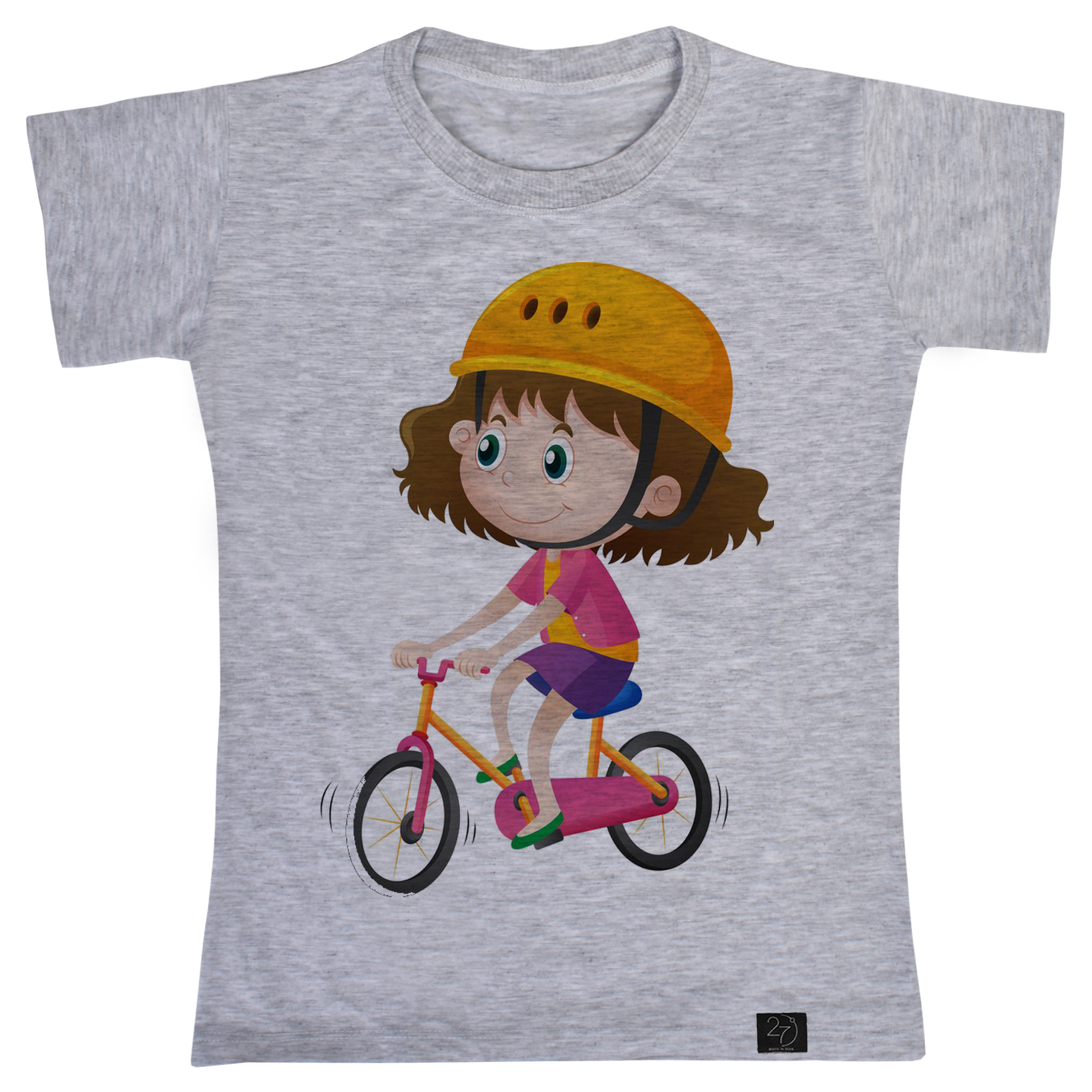 تی شرت دخترانه 27 مدل دختر دوچرخه سوار کد G80