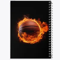 دفتر مشق 50 برگ خندالو طرح بسکتبال کد F2716