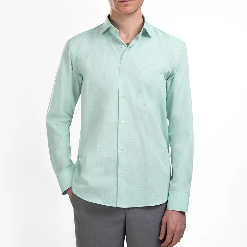 پیراهن آستین بلند یقه کراواتی مردانه ام کی مدل 1811