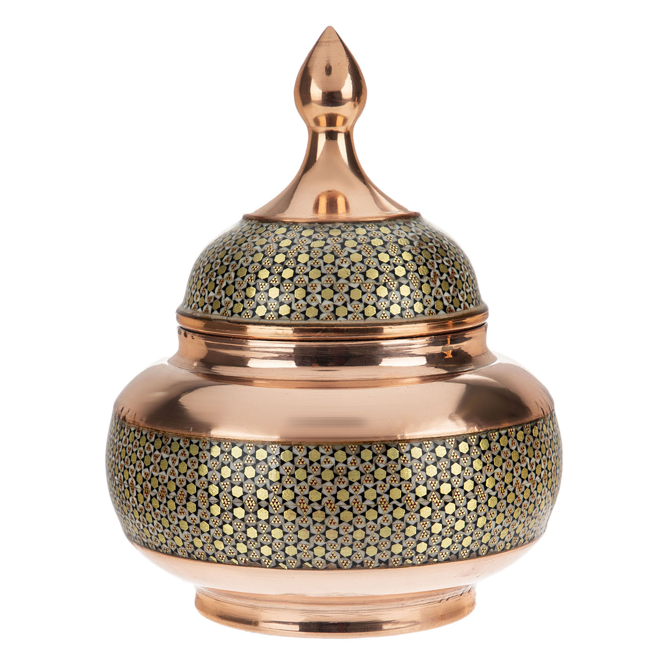 شکلات خوری مسی خاتم کوب کد 02