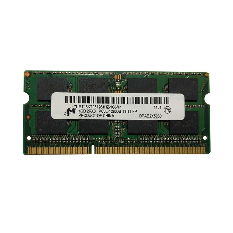 رم لپ تاپ میکرون مدل 12800 DDR3lL PC3L 1600MHz ظرفیت 4 گیگابایت رم لپ تاپ میکرون مدل 12800 DDR3lL PC3L 1600MHz ظرفیت 4 گیگابایت