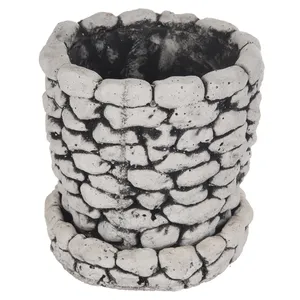 گلدان مدل سنگی ارتفاع 20 سانتی متر