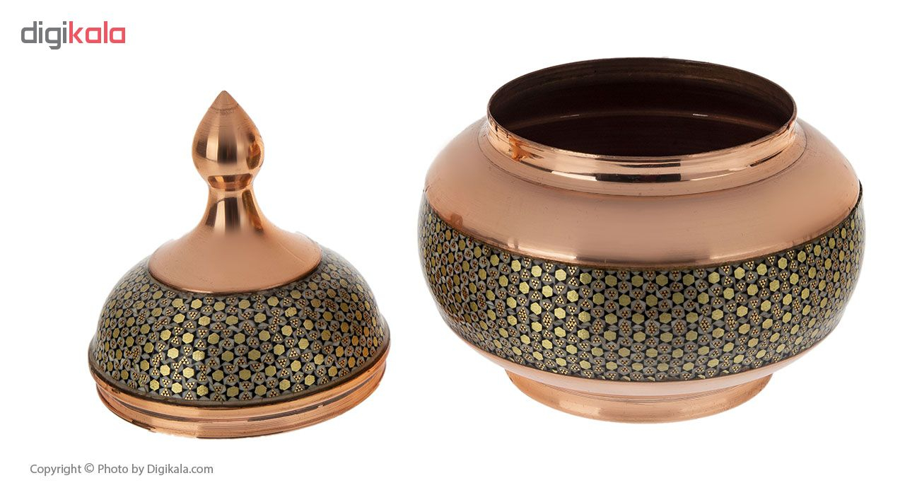 شکلات خوری مسی خاتم کوب کد 02