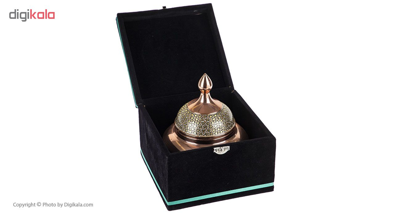 شکلات خوری مسی خاتم کوب کد 02