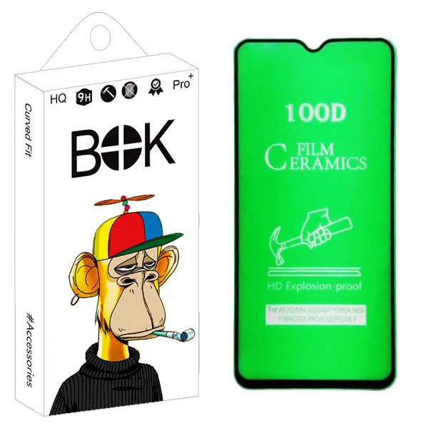 محافظ صفحه نمایش سرامیکی بوک مدل +HD مناسب برای گوشی موبایل سامسونگ Galaxy A40s