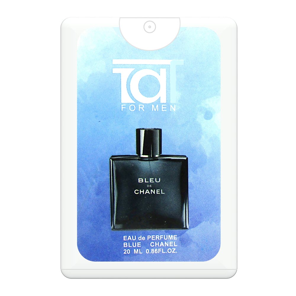 ادکلن جیبی مردانه تات مدل Blue Chanel حجم 20 میلی لیتر