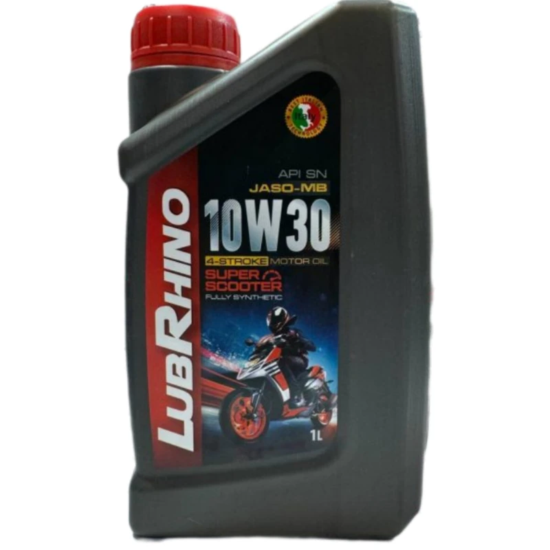 روغن موتور سیکلت تمام سنتتیک لوبرینو مدل SN 10W-30 حجم 1 لیتر