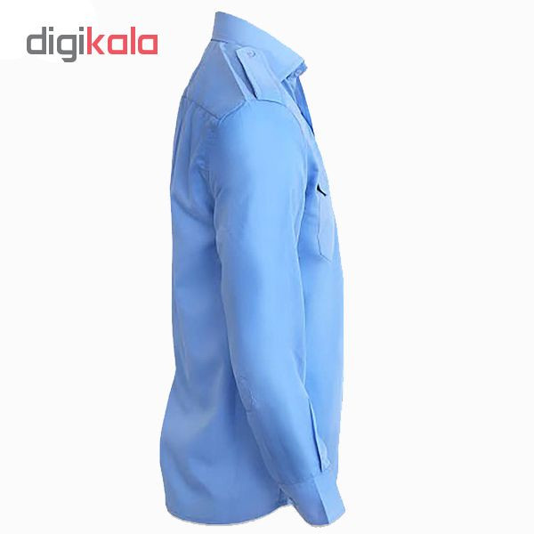 پیراهن مردانه نگهبانی و اداری سبلان مدل آبی