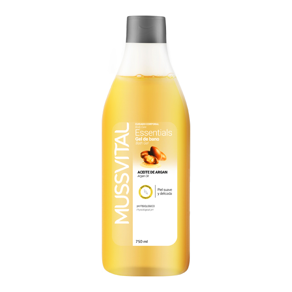 ژل شست و شوی بدن موسویتال مدل  argan bath gel حجم 750 میلی  لیتر