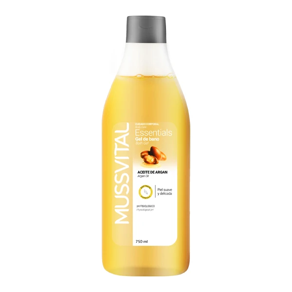ژل شست و شوی بدن موسویتال مدل  argan bath gel حجم 750 میلی  لیتر