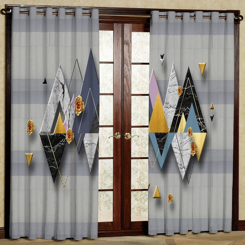  پرده مدل مخمل پانچی کد 2439 سایز 140x280 سانتی متر