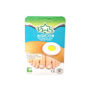 چسب ضد میخچه و زگیل آجیکور مدل 40% Salicylic Acid بسته 6 عددی