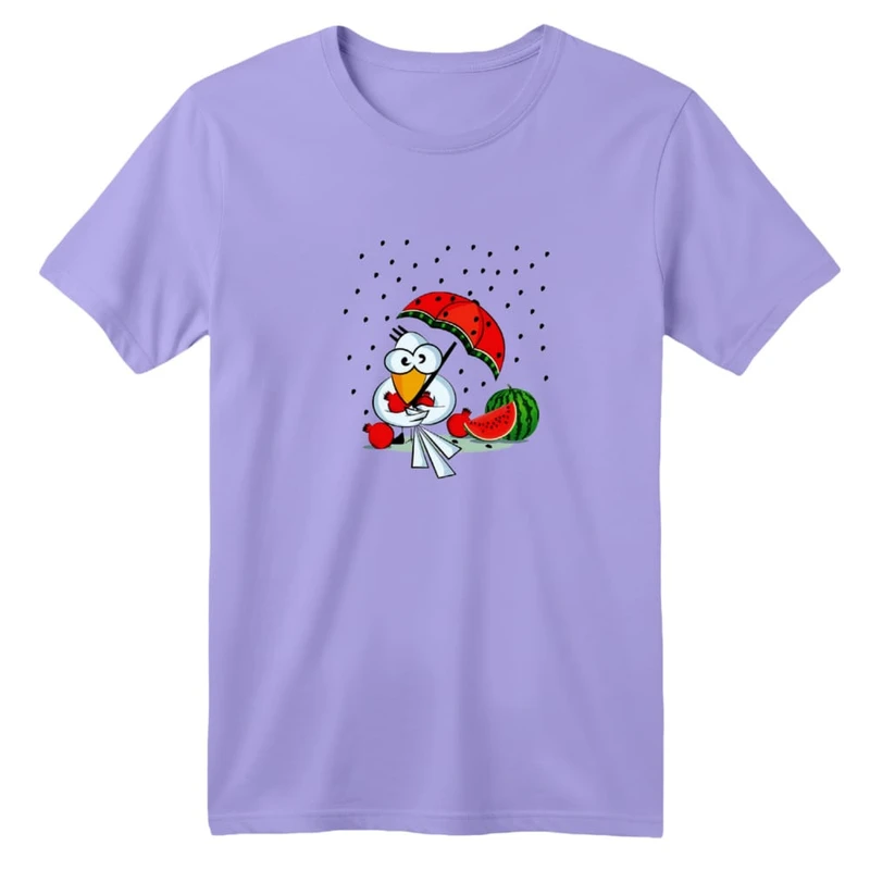 تی شرت آستین کوتاه بچگانه مدل کلاغ و هندوانه یلدایی