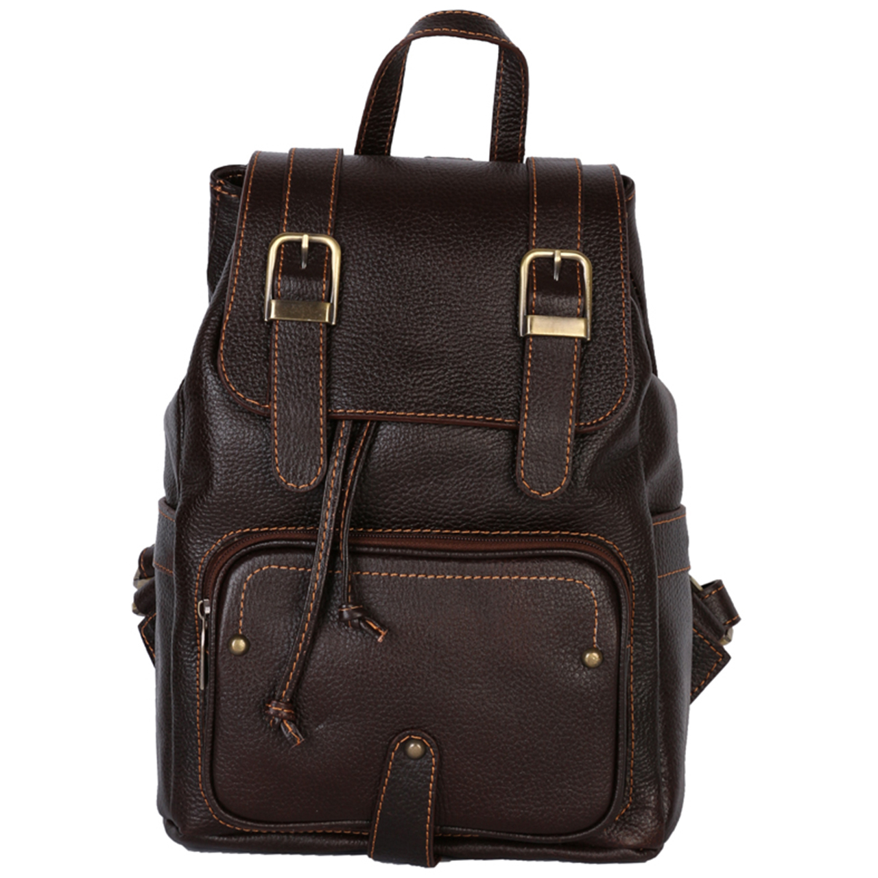 کوله پشتی زنانه رویال چرم کد WB1-DarkBrown