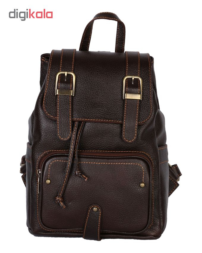 کوله پشتی زنانه رویال چرم کد WB1-DarkBrown