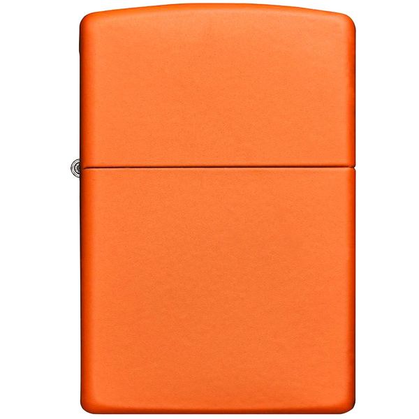 فندک زیپو مدل Reg Orange Matte کد 231 فندک زیپو مدل Reg Orange Matte کد 231