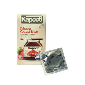 کاندوم کاپوت مدل Choco Sensitive بسته 12 عددی به همراه کاندوم فارکس