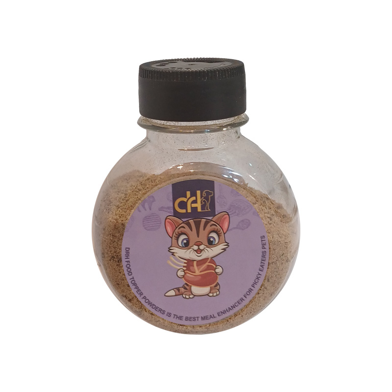 پودر طعم دهنده غذای سگ و گربه دکتر اچ مدل طعم گوشت وزن 80 گرم