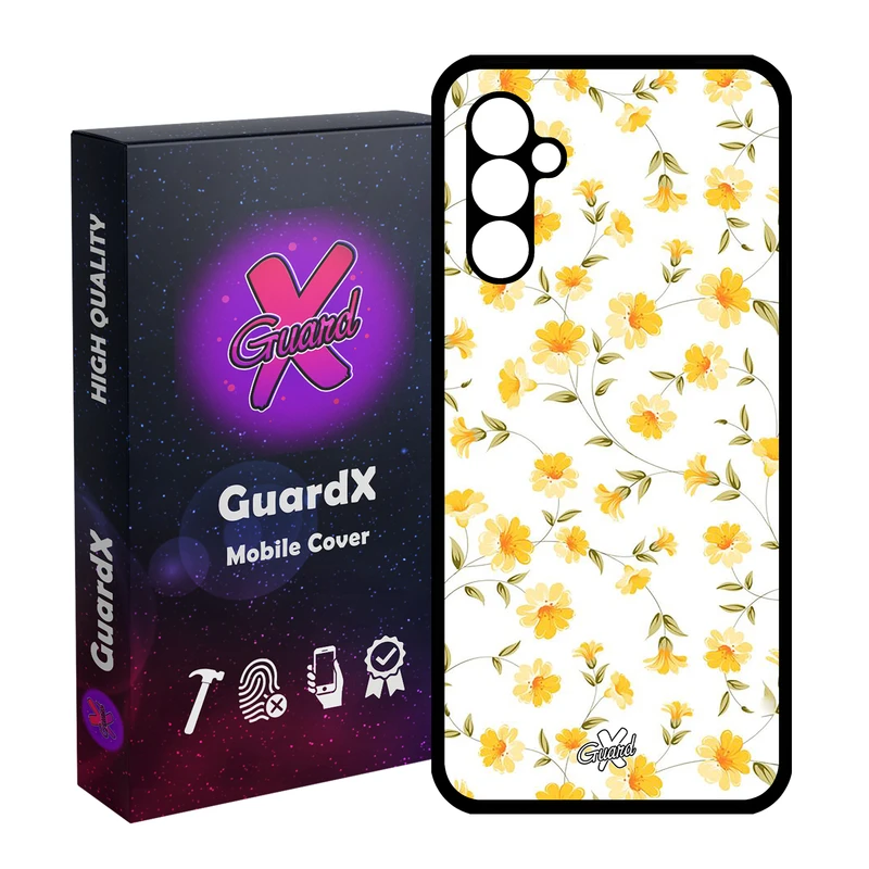 کاور گارد ایکس طرح گل مدل Glass10415 مناسب برای گوشی موبایل سامسونگ Galaxy A24/A24 4G/M34 5G