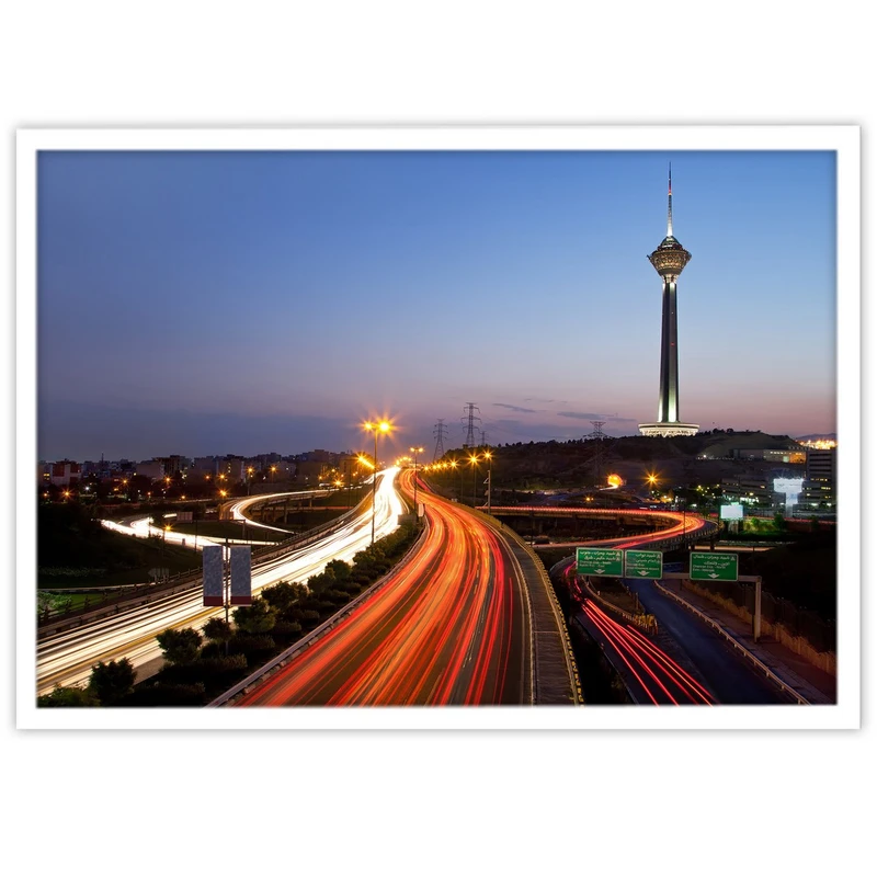 تابلو نوری بکلیت طرح تهران برج میلاد مدل W-8648