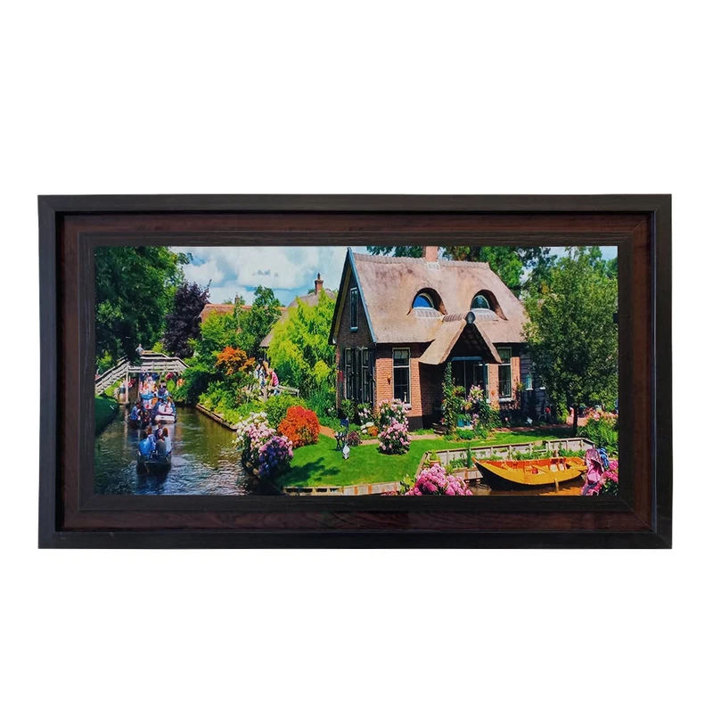 تابلو فرش ماشینی مدل خانه و برکه کد 8831