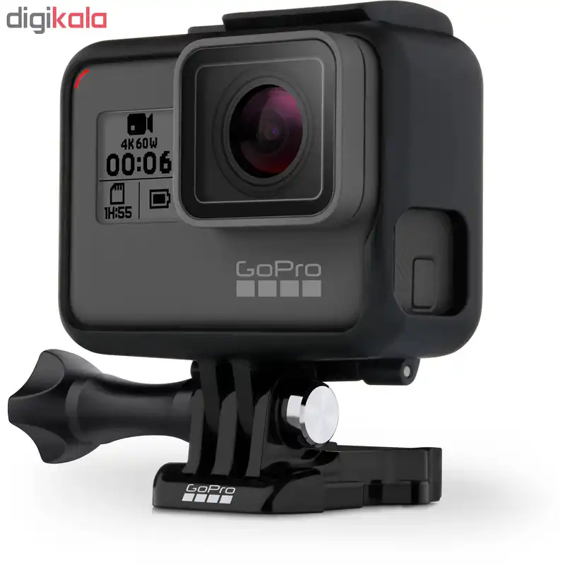دوربین فیلم برداری ورزشی گوپرو مدل HERO6 Black Quick Stories به همراه محافظ صفحه و لنز پلوز
