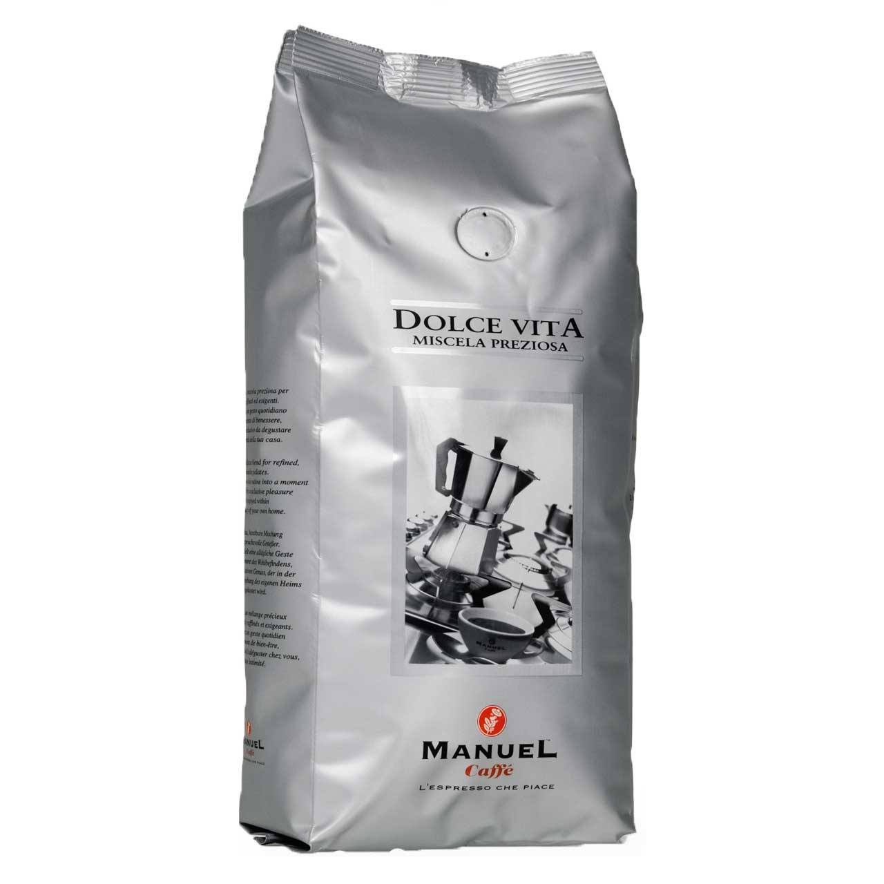 قهوه آسیاب مانوئل کافه مدل dolce vita بسته 500 گرمی