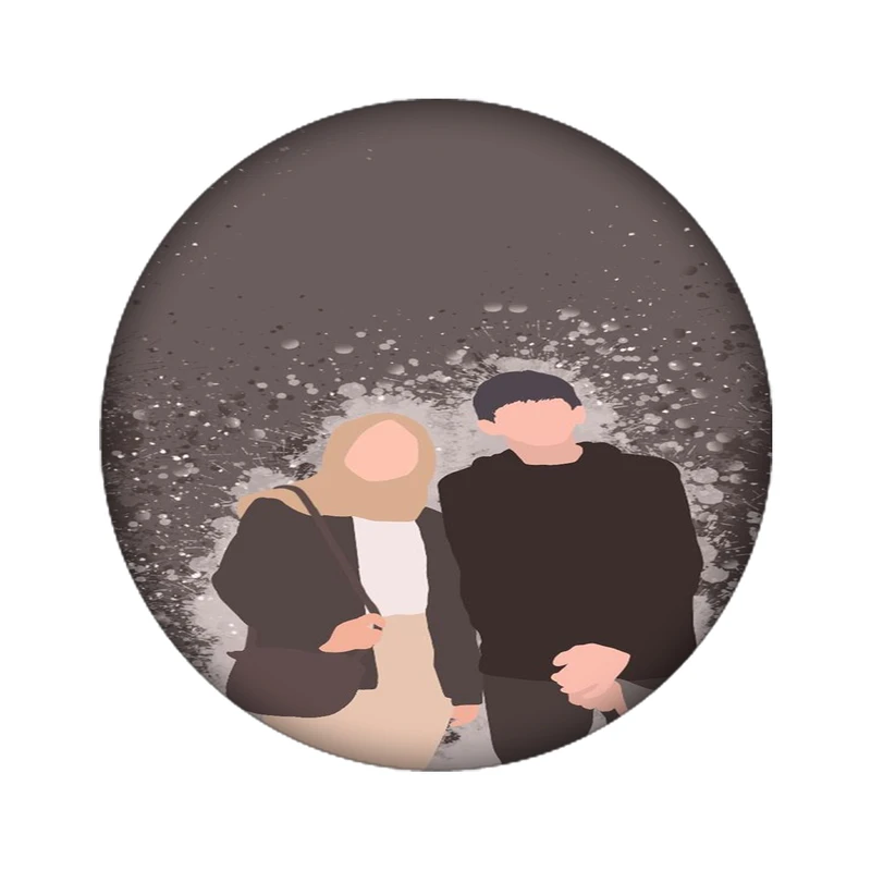 استیکر تزئینی موبایل و تبلت مدل دختر پسر کد 3058