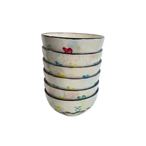 کاسه طرح یاس مجموعه 6 عددی