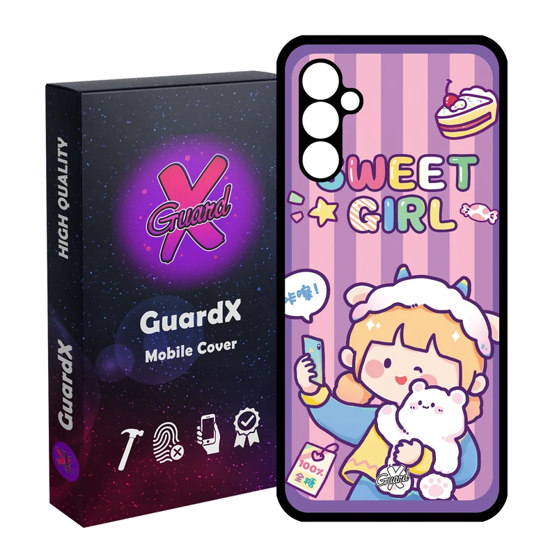 کاور گارد ایکس طرح دختر مدل Glass10518 مناسب برای گوشی موبایل سامسونگ Galaxy A24/A24 4G/M34 5G