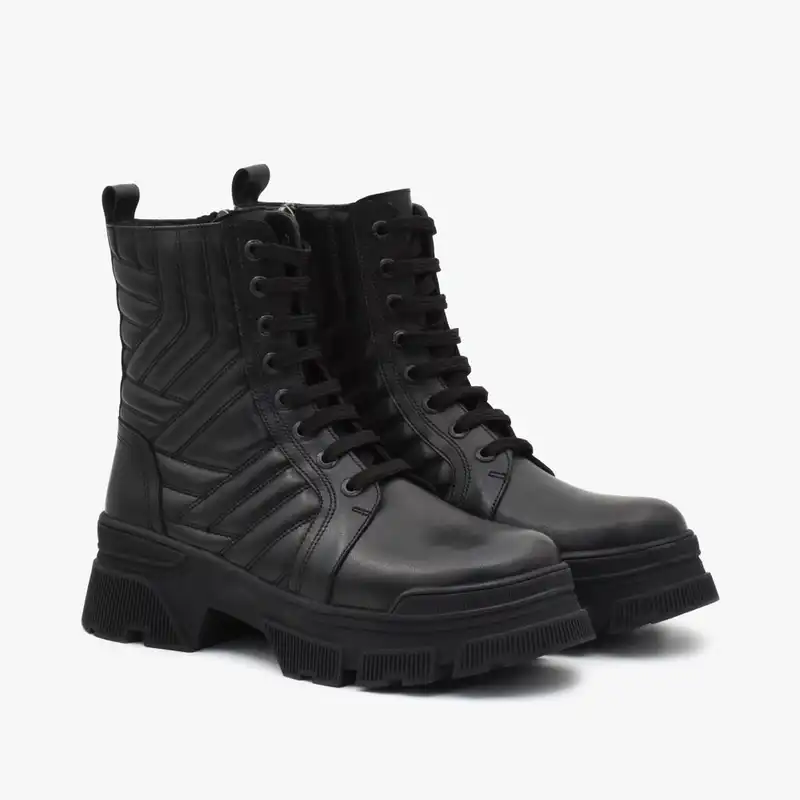 نیم بوت زنانه چرم تهران مدل U84M